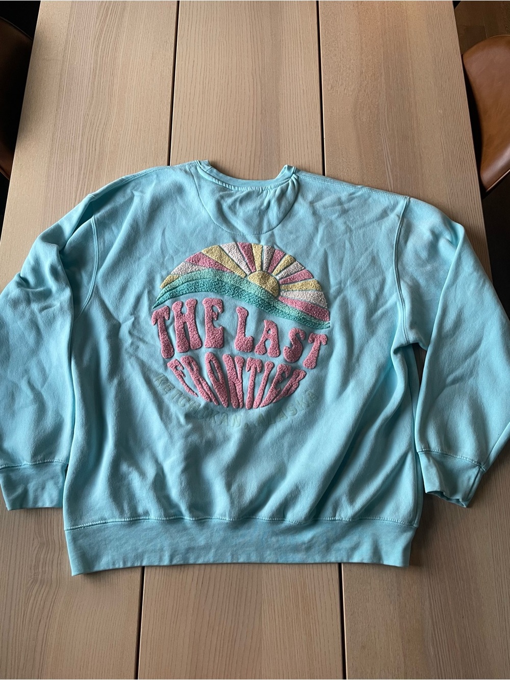 Alaska Last Frontier Ladies Crewneck Sweater size xl womens Ketchikan Alaska